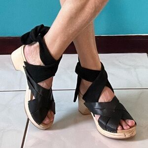 Black Strappy Sandals